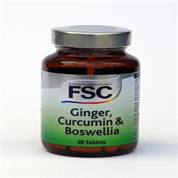 Ingefær curcumin & boswellia 60 kapsler