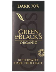 Organic 70% Dark Chocolate 100g (order 15 for retail outer)