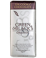 Chocolate oscuro 72% 150 g (pida 15 para el exterior minorista)
