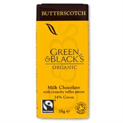 Butterscotch Chocolate Bar 35g (order 30 for retail outer)