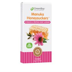 Pastilhas de mel de Echinacea e Própolis Manuka (8 pastilhas) (pedir em unidades individuais ou 12 para varejo externo)