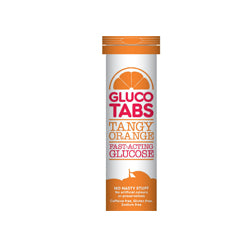 GlucoTabs Oranje tube 10's (bestel per stuk of 12 voor inruil buiten)
