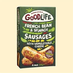 French Green Bean & Spinach Sausage with Wensleydale Cheese 250g