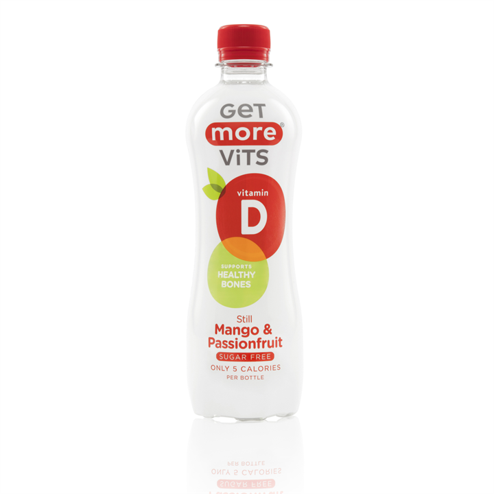 Get More Vits Vitamina D 12x500ml / Still Mango &amp; Passionfruit