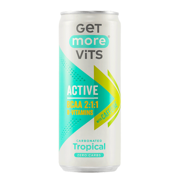 Get more get more vits active bcaa 12x330ml / carbonatat tropical