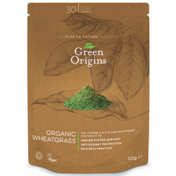 Polvo de pasto de trigo orgánico 125 g