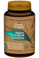 Chlorella organică și spirulina 500mg 180 tablete