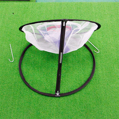 GOG Golf Pop UP Indoor Outdoor Chipping Pitching Cages Mats Practice Easy Net Golf Training Aids Metal + Net