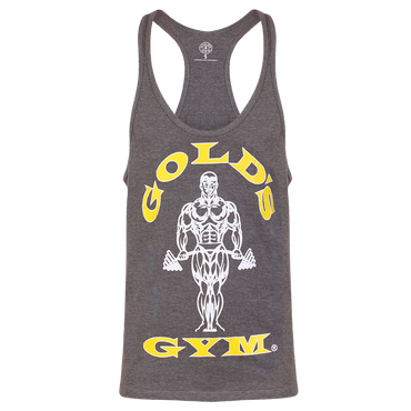 Golds Gym Stringer Joe Premium Vest, S / Grey