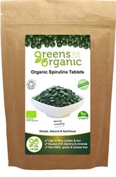Spirulina orgânica verde 500mg 120 comprimidos