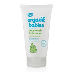 Jabón y champú orgánico para bebés sin perfume 150 ml