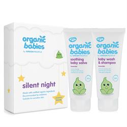 Silent Night - 100 ml lavendel babysalve + vask og sjampo (bestill i single eller 4 for bytte ytre)
