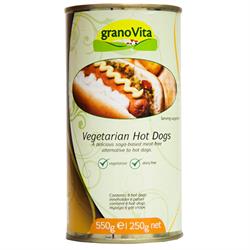 Vegetarische Hotdogs 550g (bestellen per stuk of 12 voor ruil buiten)