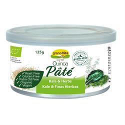 Pâté de Quinoa Bio Chou Kale &amp; Herbes 125g (commander en simple ou 12 pour le commerce extérieur)
