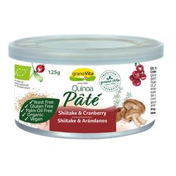 Org Quinoa Pate with Shiitake & Cranberry 125g (order in singles or 12 for trade outer)