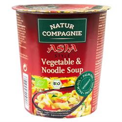 Økologisk grønnsaksnudler suppe i asiatisk stil 55g (bestill i single eller 8 for bytte ytre)
