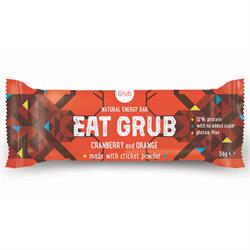 Eat Grub Cranberry and Orange Bar 36g (order 12 for retail outer)