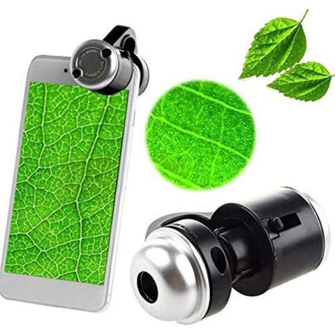 LED Mobile Phone Microscope 30X Cell Phone Clip Magnifying Glass Digital Microscope HD Camera for Smartphone PCB Inspection Tool