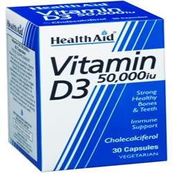 Vitamina D3 50.000 UI - 30 Tabletas