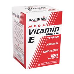 Vitamin e 1000iu naturlig - 100 kapsler