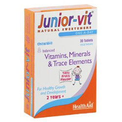 Junior-vit - Masticable (Sabor Tutti-frutal) - 30 Tabletas