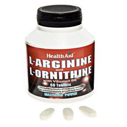 L-Arginine with L-Ornithine 300mg - 60 Tablets