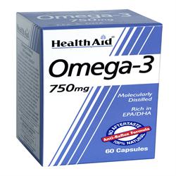 Omega 3 750mg (EPA 425mg, DHA 325mg) - 60 Capsules