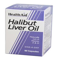 Aceite de hígado de halibut - 90 cápsulas