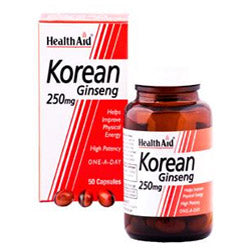 Koreanischer Ginseng 250 mg – 50 Kapseln