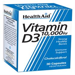 Vitamina d3 10.000 UI - 30 cápsulas vegetales