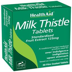 Milk Thistle 125mg Blister Pack - 30 Tablets