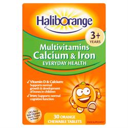 할리보렌지 종합비타민 칼슘 & 철분 30s