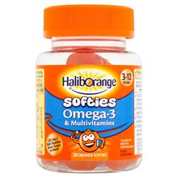 Multivitamines pour enfants plus Omega3 Fruit Softie 30