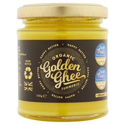 Ghee de cúrcuma dorada orgánica cultivada 150 g (pedir por separado o 12 para el comercio exterior)