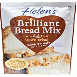Mistura de pão integral brilhante sem glúten Helen's 250g (encomende em unidades individuais ou 7 para troca externa)