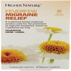 Traditional Herbals Grande camomille Soulagement de la migraine 30 gélules