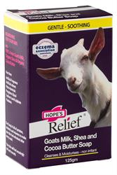 Sabonete de leite de cabra Hope's Relief 125g (pedido avulso ou 24 para troca externa)