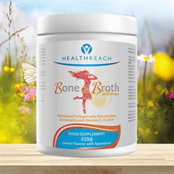 Healthreach Bone Broth Powder 235 גרם (להזמין ביחידים או 12 למסחר חיצוני)
