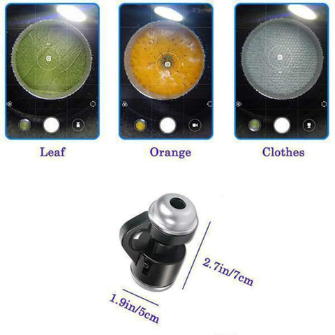 Microscope de téléphone portable LED 30X, pince de téléphone portable, loupe, Microscope numérique, caméra HD pour Smartphone, outil d'inspection des PCB