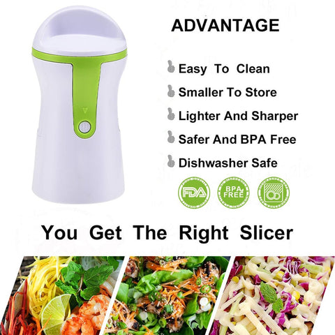 Trancheur de légumes Portable, éplucheur en spirale portatif en acier inoxydable pour pommes de terre, Spaghetti, accessoires de cuisine