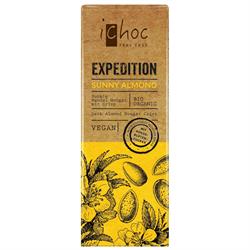 10% RABATT iChoc Expedition Sunny Almond - vegansk 50g (beställ 15 för yttersida)