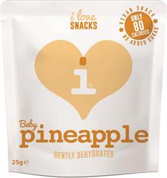 Gently Dehydrated Baby Pineapple 25g (order in multiples of 6 or 12 for trade outer)