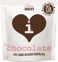 Cocoa Dark Belgian Chocolate 22g (order in multiples of 6 or 12 for trade outer)