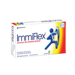 ImmiFlex 250 mg & 20 mcg ビタミン D3 30 カプセル