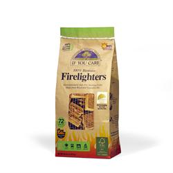 Firelighters. Non toxic wood and vegetable 72 pieces (order in singles or 12 for trade outer)