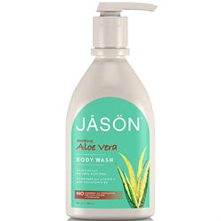 Aloe Vera Satin Body Wash con pompa 887 ml (ordinare in singoli o 12 per commercio esterno)