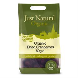 Organic Sweetend Dried Cranberries 80g