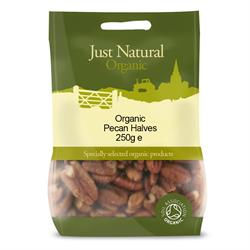 Mitades de nueces pecanas orgánicas 250 g