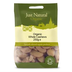 Organic Cashews Whole 250g
