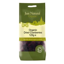 Organic Sweetend Dried Cranberries 125g